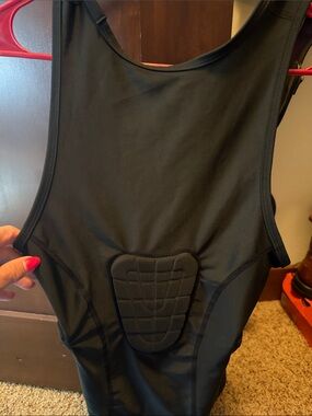 Mens Black Padded tank